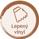 lepený vinyl